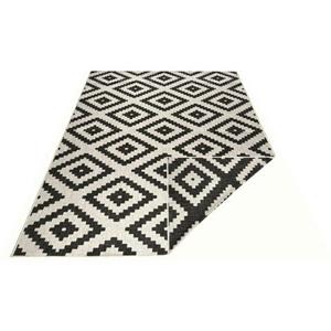 NORTHRUGS Vloerkleed Malta tweezijdig te gebruiken kleed In- en outdoor, geruit design, robuust, gemakkelijk in onderhoud, platweefsel