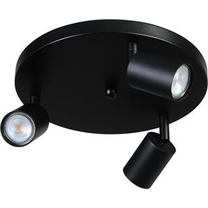 Masterlight Zwarte plafondlamp Bounce met spots 5492-05-05-35-3