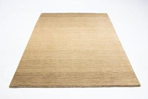 Wollteppich Loribaft Teppich handgewebt beige, morgenland, rechteckig, Höhe: 15 mm, Kurzflor