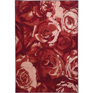 THEKO Teppich "Flomi Rose", rechteckig, Flachgewebe, ideal im Wohnzimmer & Schlafzimmer