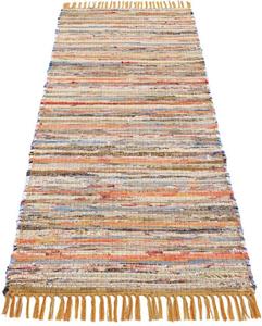 Teppich Kelim Chindi, carpetfine, rechteckig, Höhe: 6 mm, handgewebter Wendeteppich mit Fransen, auch in Läufergrößen