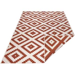 NORTHRUGS Teppich "Malta Wendeteppich", rechteckig, In- und Outdoor, Rauten Design, Robust, Pflegeleicht, Flachgewebe