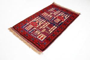 Wollteppich Belutsch Teppich handgeknüpft blau, morgenland, rechteckig, Höhe: 8 mm, handgeknüpft