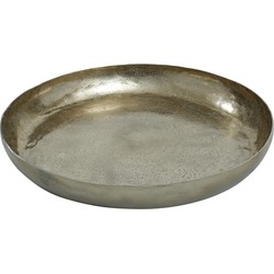 PTMD Collection PTMD Blisse Gold aluminium hammered bowl round L