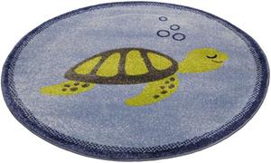 Esprit Vloerkleed voor de kinderkamer Turtle ESP-40170 Laagpolig vloerkleed met schildpaddenmotief