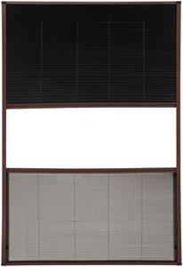 Hecht International Insektenschutzrollo für Dachfenster, transparent, mit Plissee, BxH: 110x160 cm