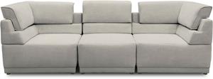 Domo Collection 3-Sitzer 800007, (Set, 3 Teile), Rückenkissen aufstellbar, unendlich erweiterbar