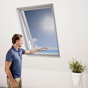 Windhager Insektenschutzrollo für Dachfenster, transparent, Insektenschutz-Hitzeschutz, BxH: 130x150 cm
