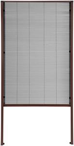 Hecht International Insektenschutzrollo für Dachfenster, transparent, braun/anthrazit, BxH: 80x160 cm