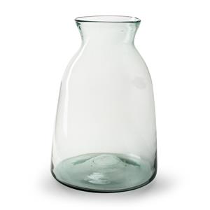 Jodeco Bloemenvaas - Eco glas transparant - H40 x D27 cm -