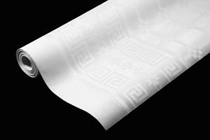 Wicotex Tafelpapier op rol Damast 120cmx8m Uni wit