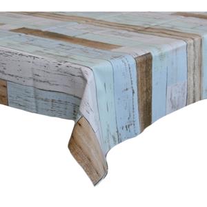 Bellatio Tafelzeil/tafelkleed houten planken print x 220 cm -