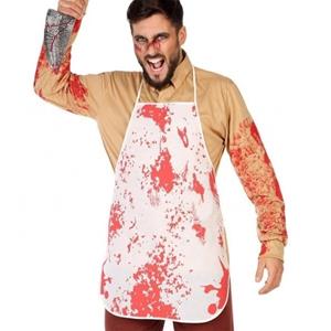 Horror schort met bloed Halloween verkleed accessoire -