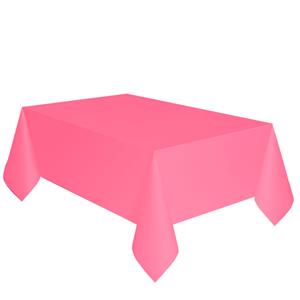 Roze papieren tafelkleed 137 x 274 cm -