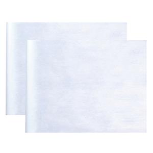 Santex Tafelloper op rol - 2x - wit - 30 cm x 10 m - non woven polyester -
