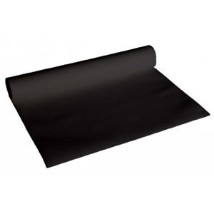Set van 2x stuks luxe zwarte tafellopers 480 x cm -