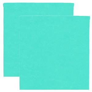 Santex Feest tafelkleed op rol - 2x - azuurblauw - 120 cm x 10 m - non woven polyester -