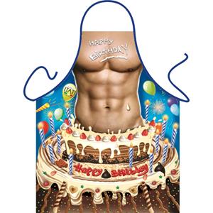 Merkloos Sexy kookschort Happy Birthday Man -