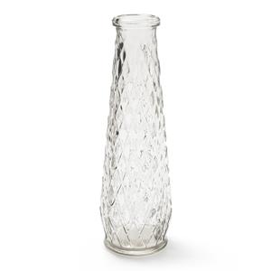 Bellatio Design Transparante vaas/vazen van glas 6 x 22 cm -