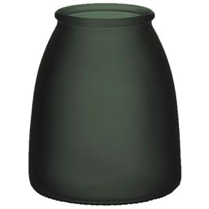 Bellatio Design Bloemenvaas - groen - mat glas - D13 x H15 cm -