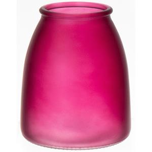 Bellatio Design Bloemenvaas - paars - mat glas - D13 x H15 cm -