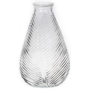 Bellatio Design Bloemenvaas - helder - transparant glas - D14 x H23 cm -