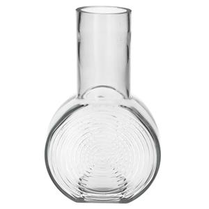 Bellatio Design Bloemenvaas - helder - transparant glas - D6 x H23 cm -