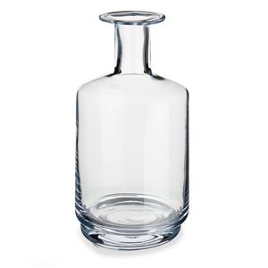 Arte r Bloemenvaas flesvorm van glas 17 x 28 cm -