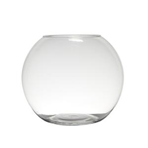 Hakbijl Glass Bol vaas/terrarium vaas - D34 x H28 cm - glas - transparant -