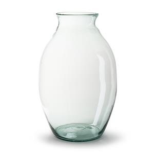Jodeco Bloemenvaas - Eco glas transparant - H45 x D19 cm -
