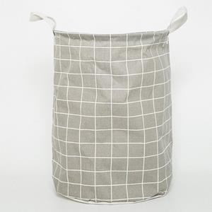 Aikidio Wäschekorb Aufbewahrungskorb für schmutzige Kleidung aus Baumwolle und Leinen