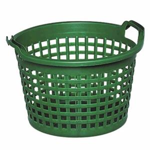 Jopa Wäschekorb Gartenkorb Kunststoff 50 kg Inhalt, grün, engmaschig