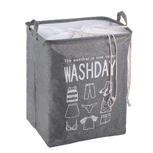 Aikidio Wäschekorb Zusammenklappbarer Wäschekorb für das Badezimmer mit Kordelzugöffnung