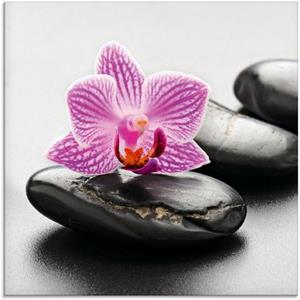 Artland Print op glas Spa-concept met zen stenen en orchidee in verschillende maten