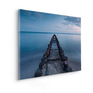 Komar Artprint op linnen Keilrahmenbild - Ostseebad - Größe 90 x 60 cm Duits kwaliteitsvliesmateriaal (155 g/m²) (set, 1 stuk)