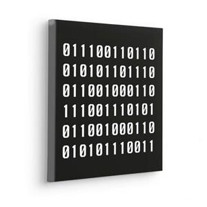 Komar Wandbild "Typo Naughty Binary", (1 St.), Keilrahmenbild - Typo Naughty Binary - Größe 40 x 40 cm