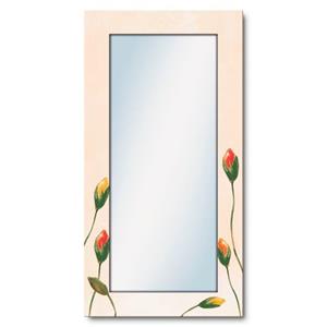 Artland Sierspiegel Veelkleurige klaprozen spiegel met lijst voor het hele lichaam, wandspiegel, met motiefrand, landhuis
