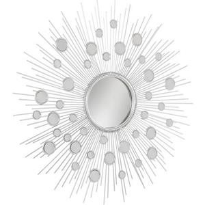 Leonique Sierspiegel Spiegel, zilver Wandspiegel, zon, rond, ø 81 cm, frame van metaal