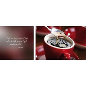 Queence Artprint op linnen Koffie set van 2 (set)