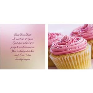 Queence Artprint op linnen Cupcakes set van 2 (set)