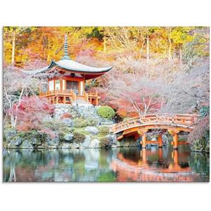 Artland Print op glas Shingo boeddistische tempel in verschillende maten