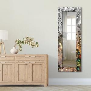 Artland Sierspiegel Kleurrijke natuur spiegel met lijst voor het hele lichaam, wandspiegel, met motiefrand, landhuis