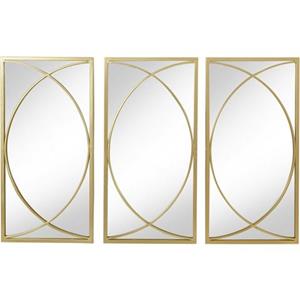 Leonique Sierspiegel Noyon Wandspiegel, metalen frame, goudkleur (3 stuks)