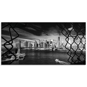 Artland Print op glas Brooklyn Bridge New York I in verschillende maten