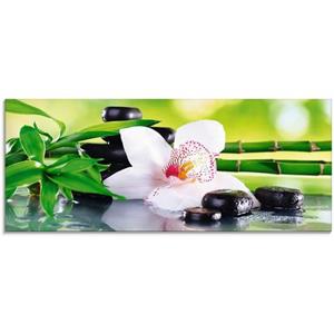 Artland Glasbild "Spa Steine Bambus Zweige Orchidee", Zen, (1 St.)