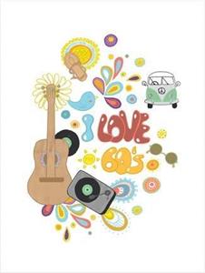 Wall-Art Poster Loske - I love the 60s Poster, artprint, wandposter