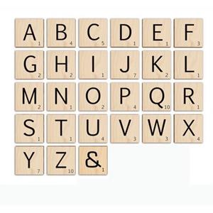 Wall-Art Holzbild "Scrabble Deko Buchstaben 15cm", J, (1 St.)