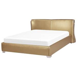 Beliani PARIS Bed Goud 160x200