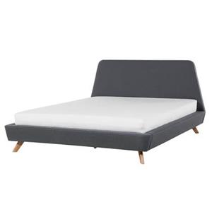 Beliani VIENNE Bed Grijs 160x200