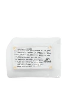 Fornasetti Tristan und Isolde printed ashtray - Wit